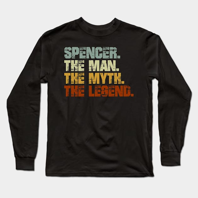 Spencer The Man The Myth The Legend Long Sleeve T-Shirt by designbym